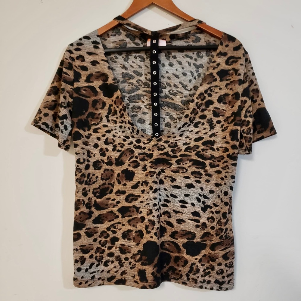 Wishful Thinking cheetah print t-shirt